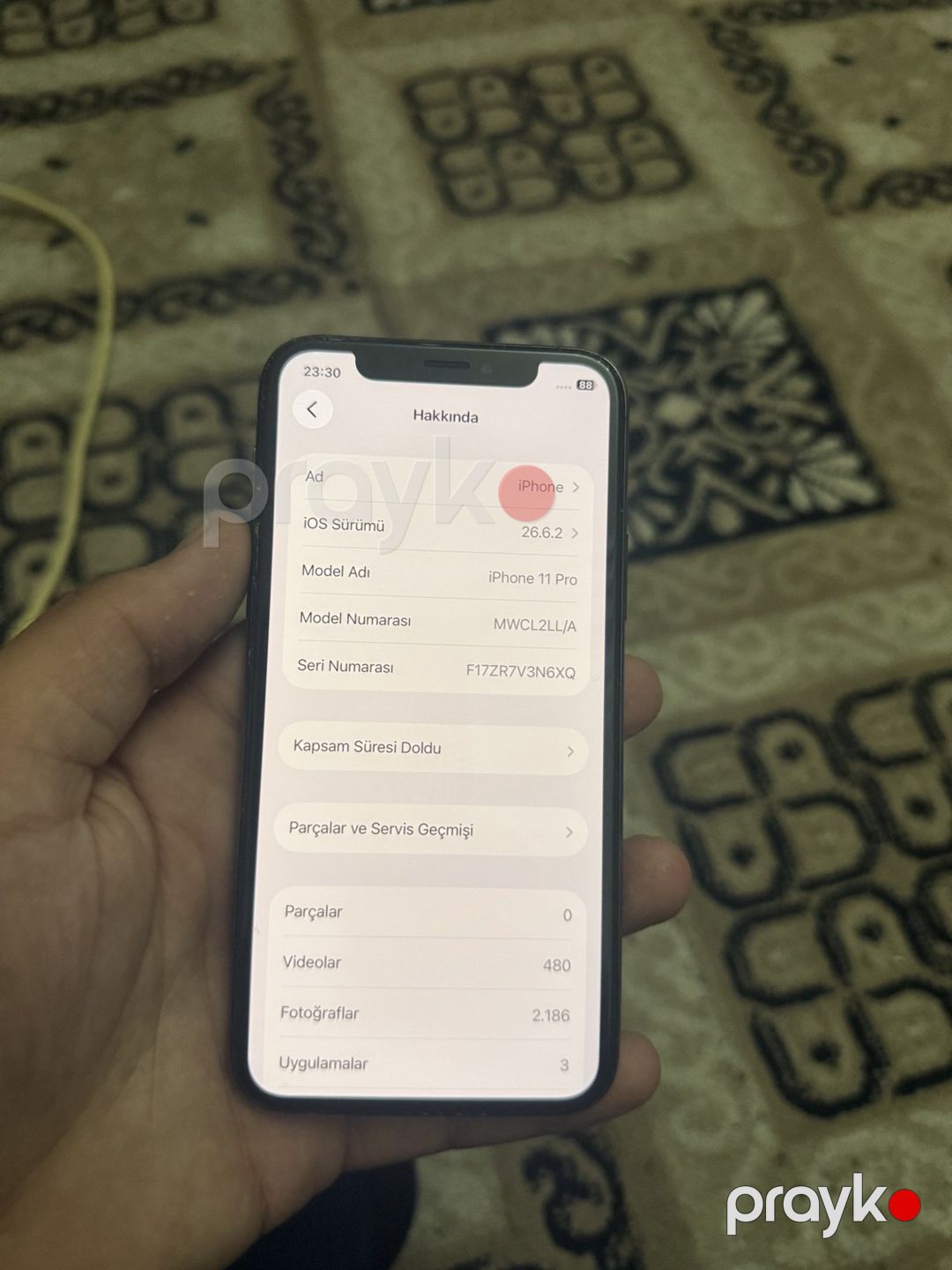 Apple iPhone 11 Pro Midnight Green 64GB/4GB — Smartfonlar, Gəncə (5)