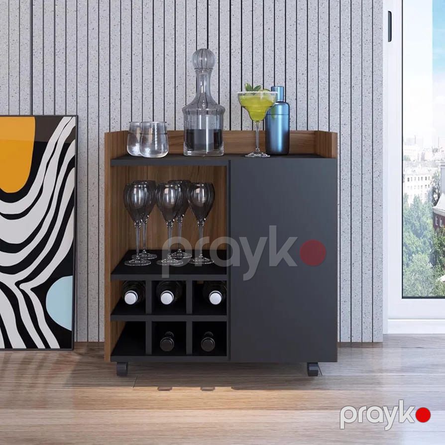 Bar şkafı mv_13900153, Ldsp, antrasit, 65x40x60 sm — Şkaflar, Bakı (2)