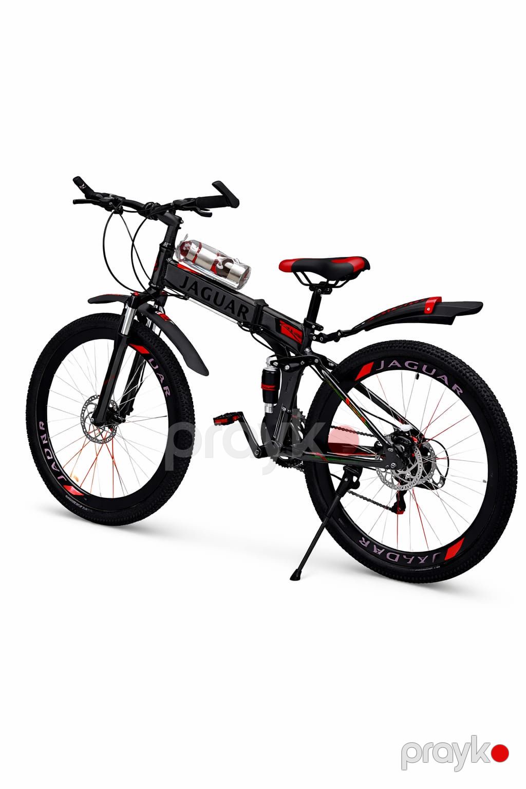 Qatlanan velosiped uşaqlar üçün JAGUAR_24 A007, 8-12 yaş, qara/qırmızı — Velosipedlər, Bakı (2)