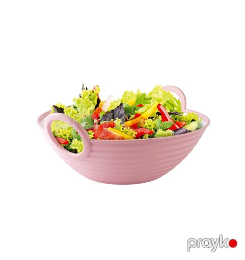 Salat qabı Hobby Life Vera dairəvi, 27.3x30x12.5 sm, plastik, çəhrayı — Bakı