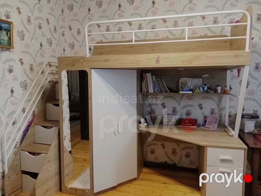Tək uşaq və gənc üçün 2 mərtəbəli yataq dəsi — Ev texnikası (2)