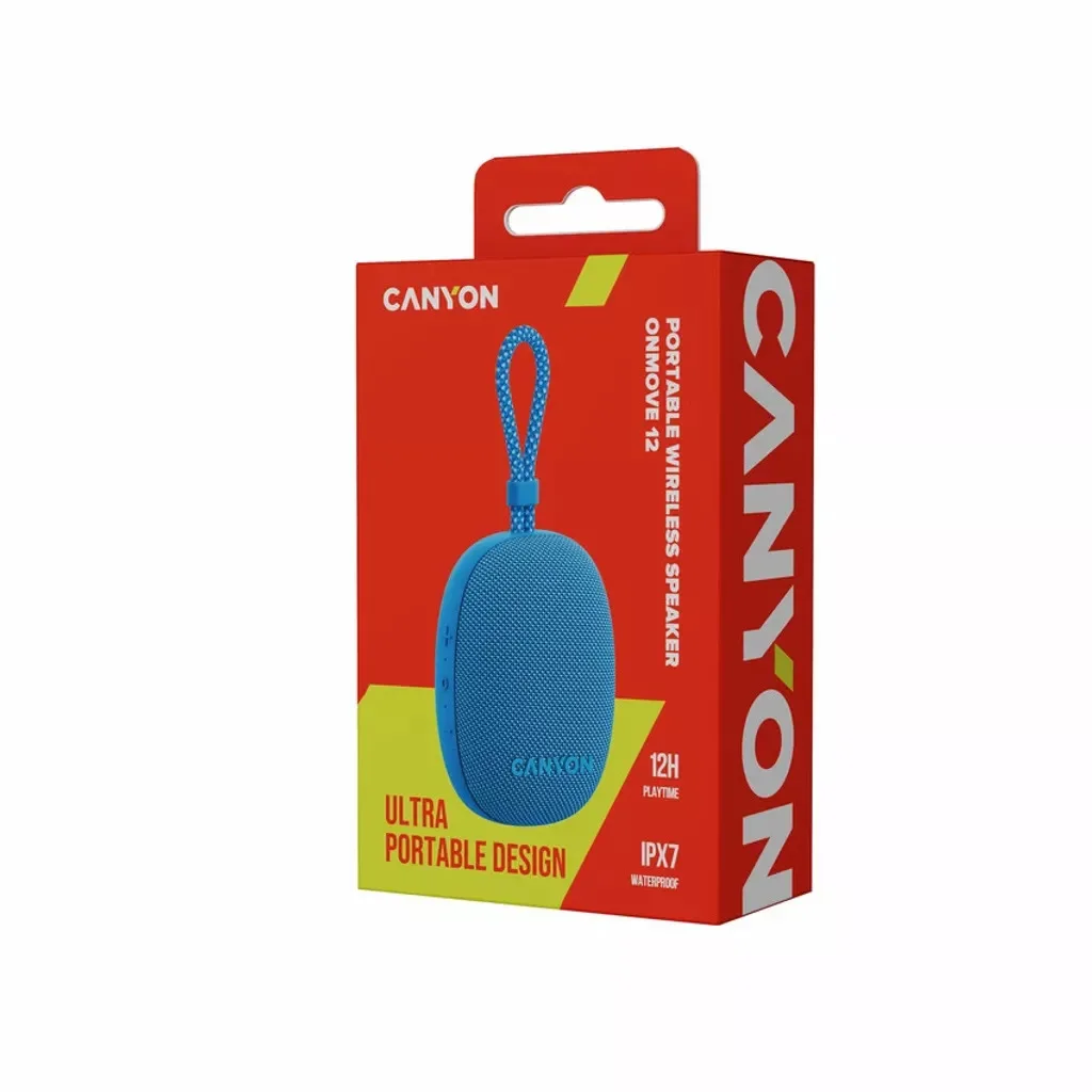 Portativ Dinamik Canyon OnMove 12 IPX7 TWS 5W Blue — Mallar, Bakı (4)