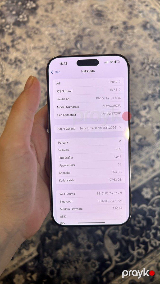 Apple iPhone 16 Pro Max Desert Titanium 256GB/8GB — Smartfonlar, Bakı (4)