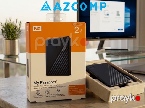 WD My Passport Portable 2TB HDD — Bakı