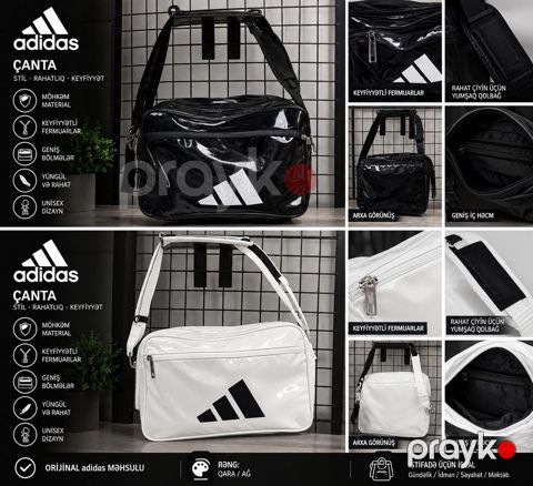Adidas çantalar satılır. Yeni və səliqəli görünüşlü, gündəlik — Bakı
