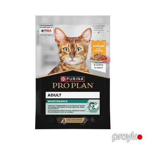 Nəm yem Purina Pro-Plan pişiklər üçün toyuq sous, 85 q — Bakı