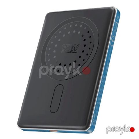 Promate Blade-5 5000mAh 15W Simsiz Power Bank – MagSafe, 20W Usb-c, Mavi — Bakı