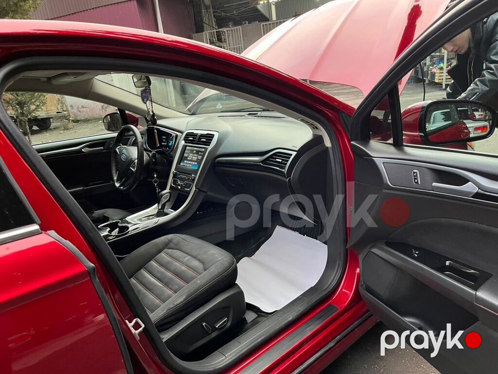 Ford Fusion sedan - Kuzov: sedan, qırmızı rəng - Mühərrik: EcoBoost — Avtomobillər, Ağdaş (8)
