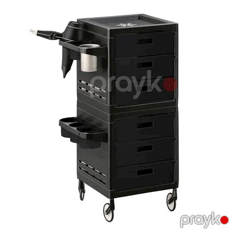 Təkərli dolab Ceriotti My Trolley, 38x86 sm, plastik, qara — Bakı