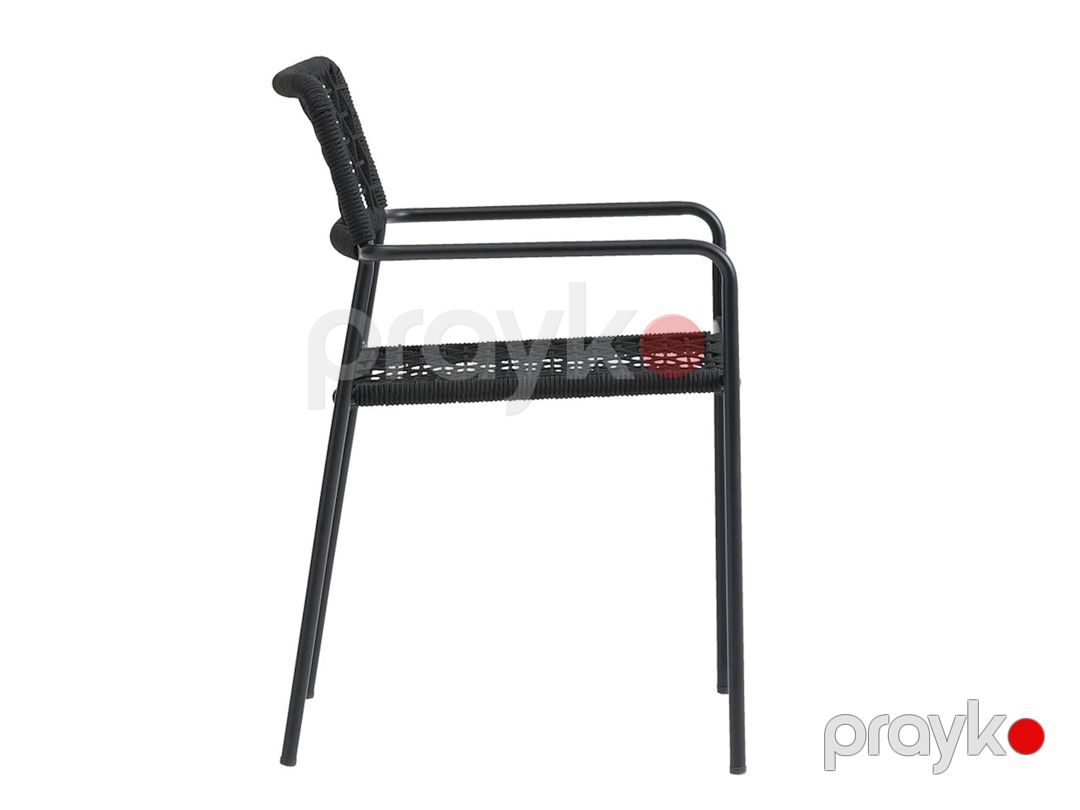 Stul Jysk Labing 3700531, polad/polipropilen, qara, 63x81x57 sm — Mallar, Bakı (3)
