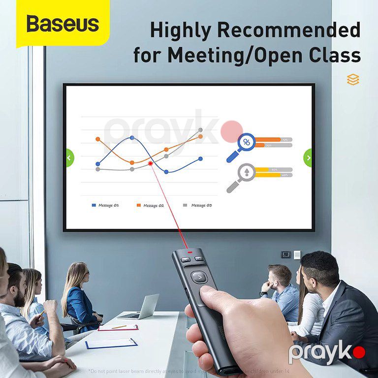 "Baseus Wireless Presenter Pen 2.4Ghz USB C" Adapter — Səs texnikası, Bakı (5)