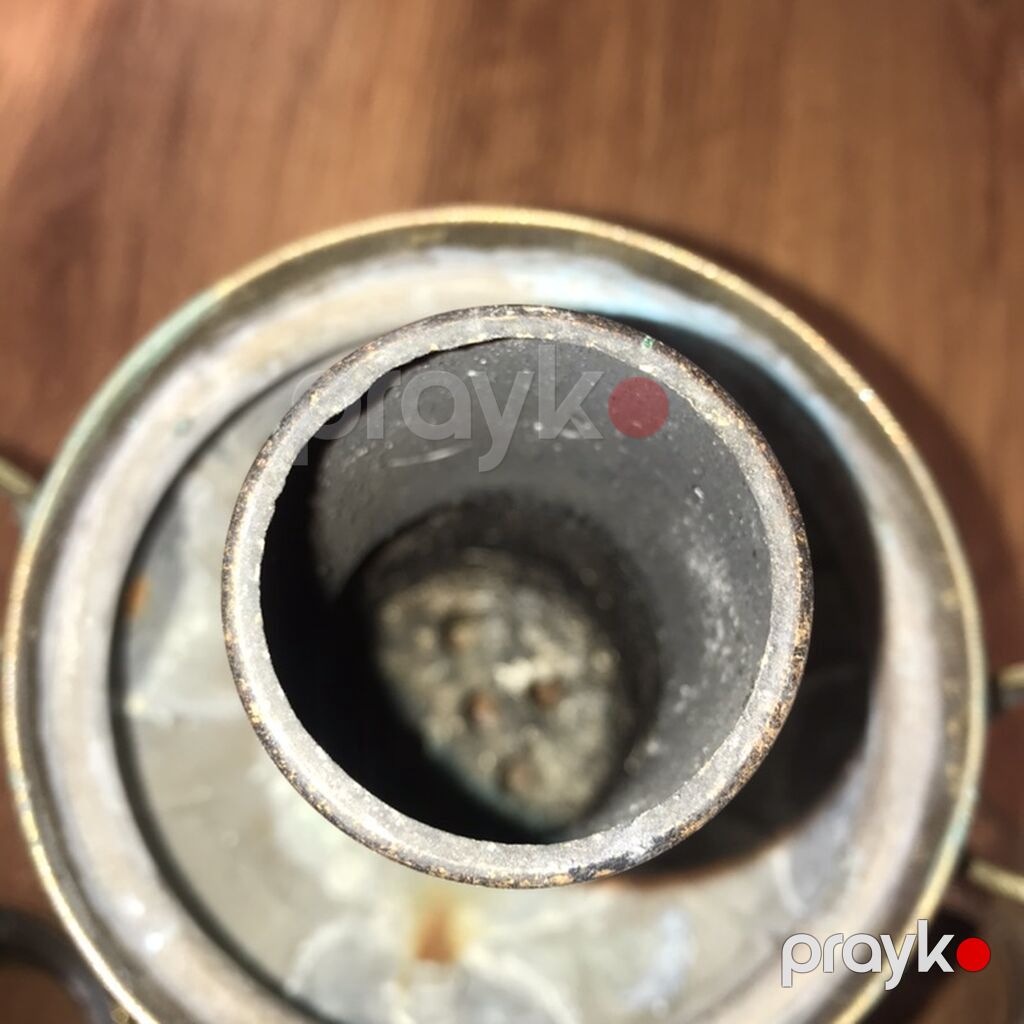 Məhsul: Antik mis samovar, dekorativ və funksional çay dəmləyən — Digər, Novxanı (4)