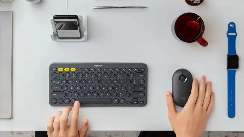 Klaviatura Logitech Bluetooth Keyboard K380 Multi-Device Dark Grey — Mallar, Bakı (4)