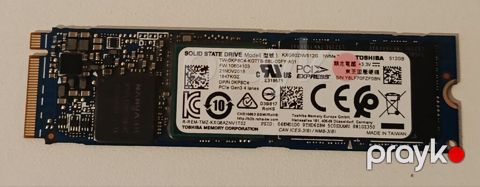 Daxili SSD disk Toshiba, 512 GB, M.2, İşlənmiş