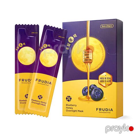 Üz üçün gecə maskası Frudia Welcos Blueberry Honey 5 ml — Bakı