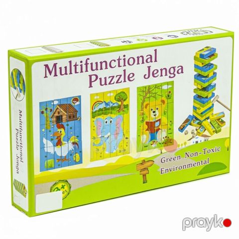İnteraktiv oyuncaq Multifunctional Puzzle Jenga B0147823, 3+ yaş — Bakı