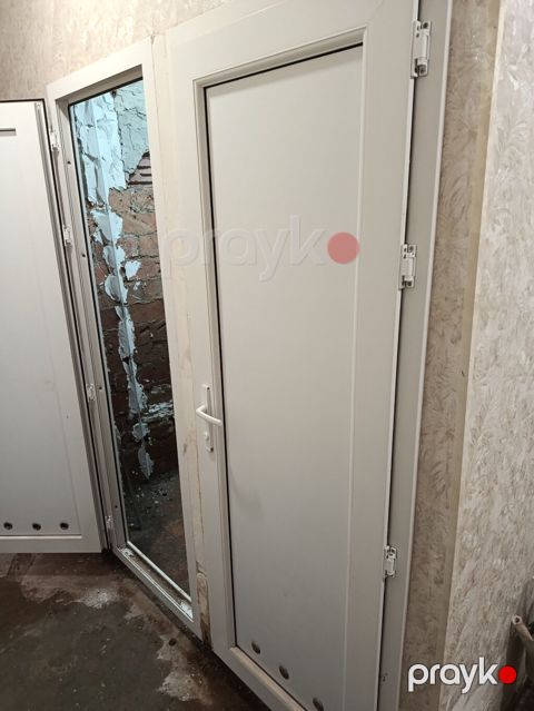 PVC qapı dəsti - Material: ağ rəngli PVC profillər - Komplekt: qapı — Bakı