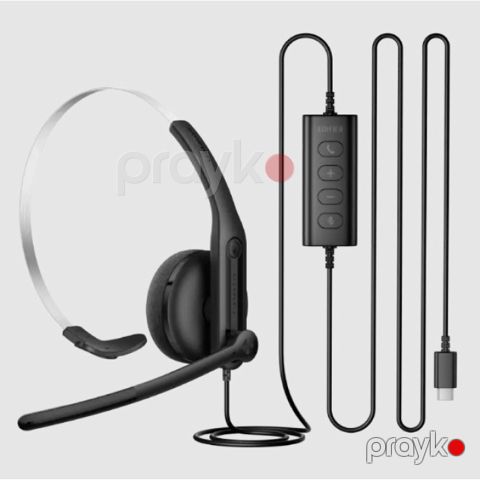 Edifier CC100 Black Simli Mono Mikrofonlu Qulaqlıq — Bakı