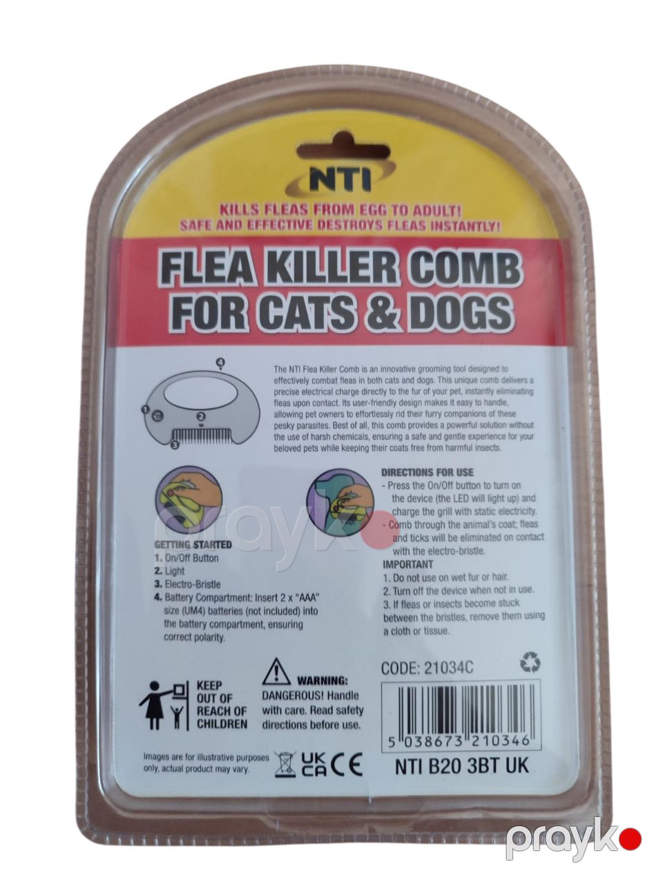 Birə qarşı elektron fırça pişiklər və itlər üçün Flea Killer — Mallar, Bakı (2)