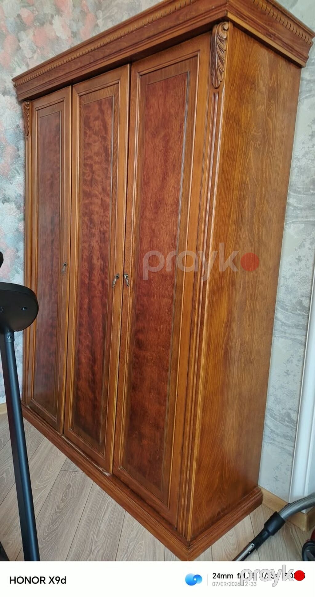 Klassik üslubda massiv ağacdan hazırlanmış mebel dəsti Tərkibi — Yataq otağı mobilya dəstləri, Bakı (9)