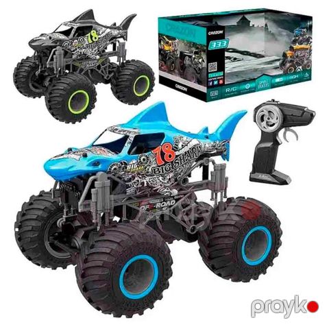 Təkərli oyuncaq Monster Maşın Pultlu 308-215, 1:16 ölçəkli monster truck dizaynı, 15 km/saat maksimum sürət, işıq və səs effektləri, USB doldurulan batareya, uzaqdan idarəetmə, 6 yaş+ - MP308-215 — Bakı