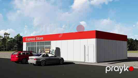 Modul Express mağaza binası — Hazır konstruksiyalar, Bakı (2)