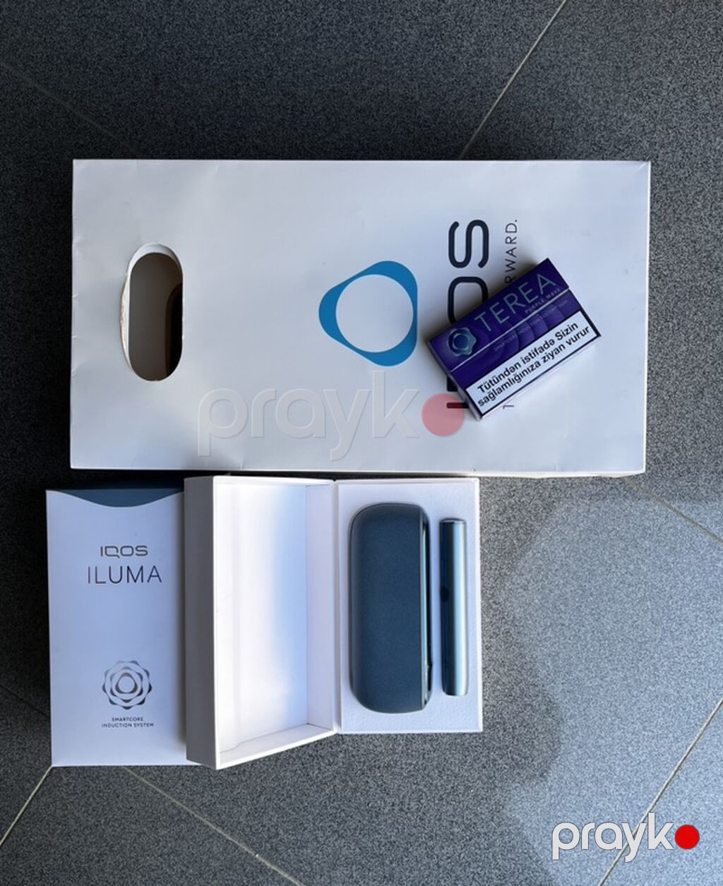 Iqos Iluma elektrikli tütün isidici cihaz dəsti Məhsulun tərkibi — Elektronik siqaretlər, Digah (3)