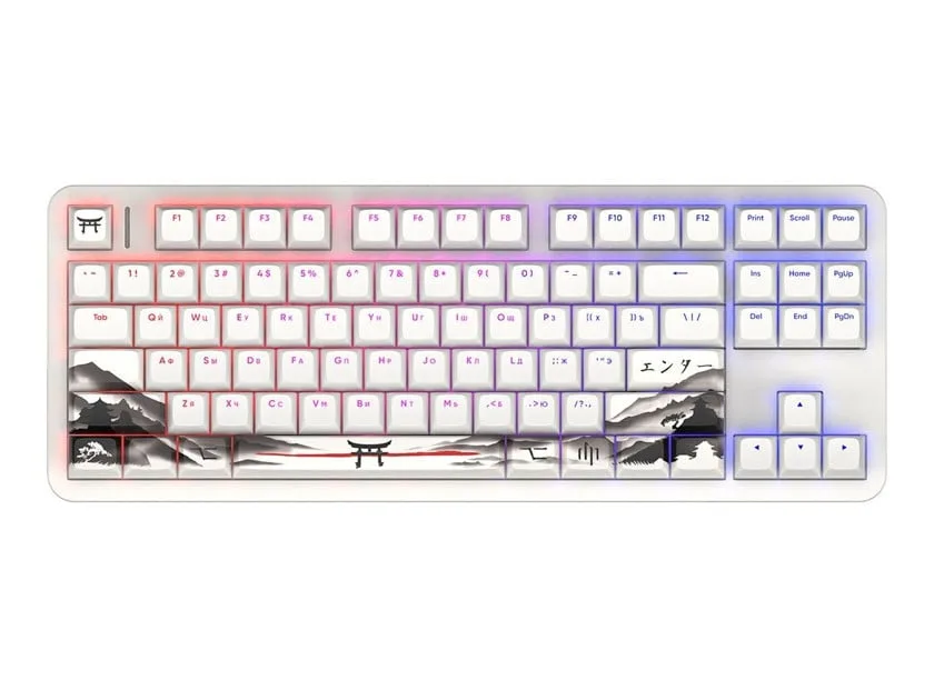 Wireless keyboard Red Square Alumix TKL Satory [g3ms Jade] (RSQ-20055) White — Bakı