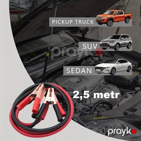 2,5 metr start kabelləri – avtomobil akkumulyatorunu “прикурiивптель” — Bakı