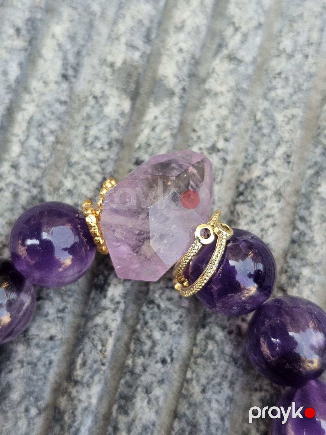 Ametist mineral qolbağ — Mallar, Bakı (3)