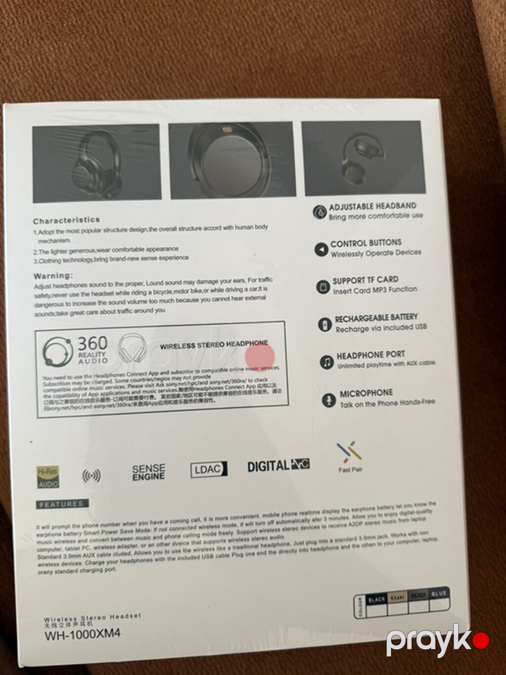 Məhsul: Sony WH-1000XM4 simsiz qulaqlıq Xüsusiyyətlər: - Aktiv — Qulaqcıqlar, Digah (2)