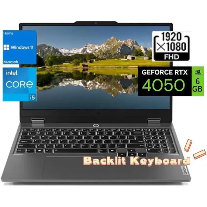 Noutbuk 16 FHD IPS Gaming Laptop i5 13450HX 12GB DDR5 512GB SSD RTX 4050 6GB 120Hz — Bakı