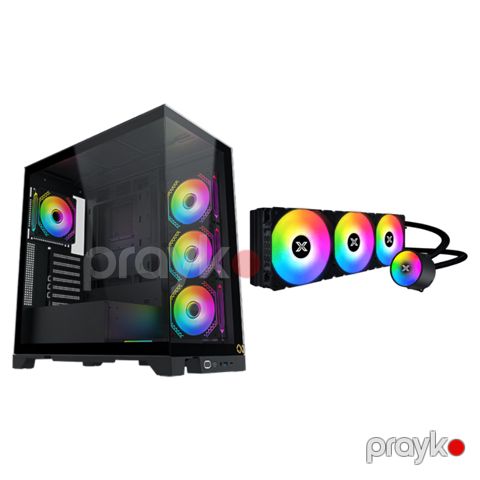 Xigmatek Kombo – Xigmatek Endorphin Ultra Case + Liquid Killer X 360 Cooler (XIG-CC-104) — Bakı