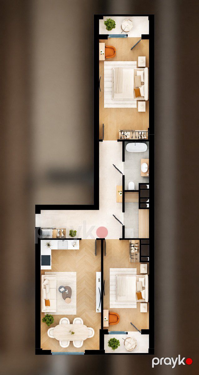 Satılır 3 otaqlı yeni tikili 88 m² — Mənzil, Bakı (3)