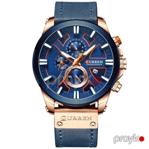 Qol saatı kişilər üçün Curren C8346 Blue/Gold — Bakı