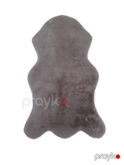 Çarpayı yanı xalça 0003, təbii, 80х150, dovşan dərisi, qəhvəyi — Bakı