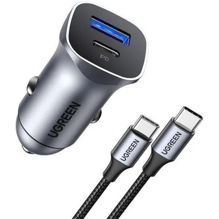 Avtomobil üçün charger Ugreen A+C Dual-Port Car Charger PD30W+SCP22.5W — Bakı