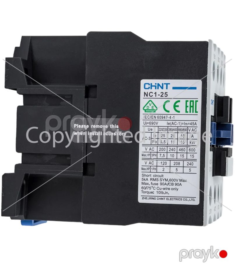 Kontaktor NC1-2510 25А 400В/АС3 1NO 50Hz (Chınt) 221880 — Təmir və inşaat, Bakı (2)