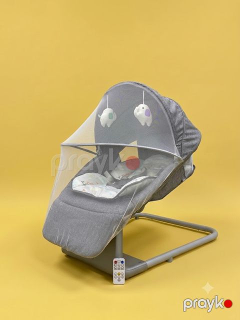 Şezlonq uşaqlar üçün Cool Baby, elektron, 0-18 ay, 15 kq qədər, boz — Bakı