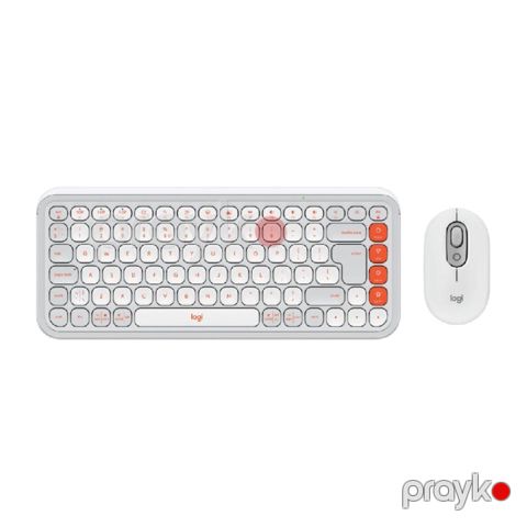 Logitech POP Icon Combo 920-013141 Simsiz Klaviatura və Mouse Dəsti Off White — Bakı