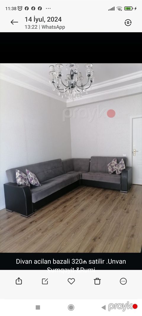 Künc divan, İşlənmiş, Açılan, Bazalı, Parça, Çatdırılma yoxdur — Bakı