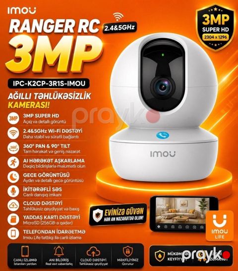 Wifi kamera Ranger RC 2.4&5GHz IPC-K2CP-3R1S-imou Wifi kamera — Bakı