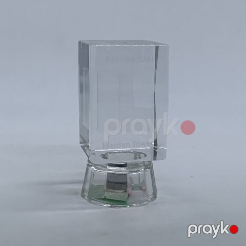 Suvenir 602D işıqlı, şüşə, şəffaf, 9x4 sm — Bakı
