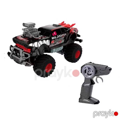 Təkərli oyuncaq Monster Maşın Pultlu 308-196, 1:16 ölçəkli, unikal shark dizaynı, 10 kanallı uzaqdan idarəetmə, 15 km/saat maksimum sürət, USB doldurulan batareya, stabil idarəetmə, 6 yaş+ - MM308-196 — Bakı