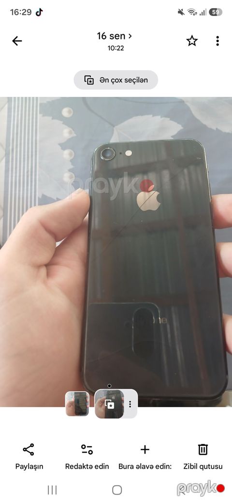 IPhone 8, 64 GB, Qara, Barmaq izi — Goranboy