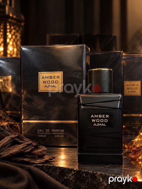NO Brand Amber Wood Ajmal Kişi ətri 100 ml Odunsu və isti amber — Bakı