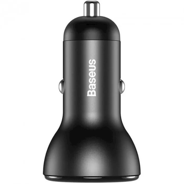Avtomobil şarj cihazı Baseus Smart Digital Display Dual USB Car Charger CCBX-B0G — Bakı