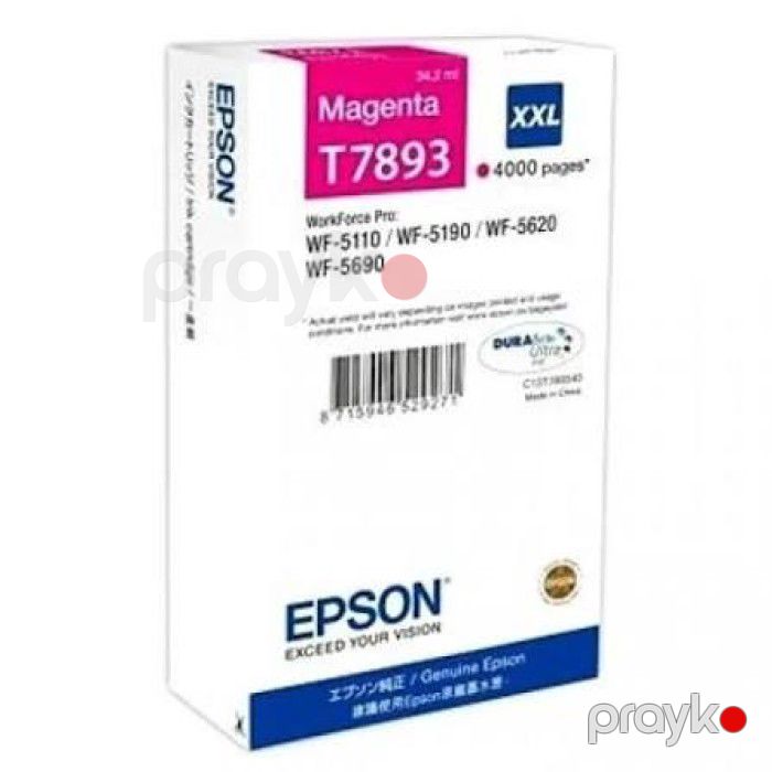 Epson T7893 C13T789340 XXL Magenta Original Mürəkkəb Kartrici 4000 Səhifə 34.2 ml — Elektronika, Bakı (3)