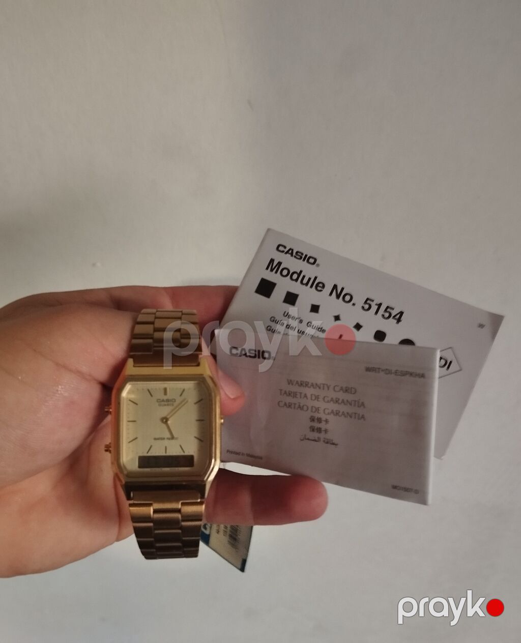 Casio AQ-230GA-9DHDf qol saatı - Rəng: qızılı - Korpus forması — Qol saatları, Bakı (3)