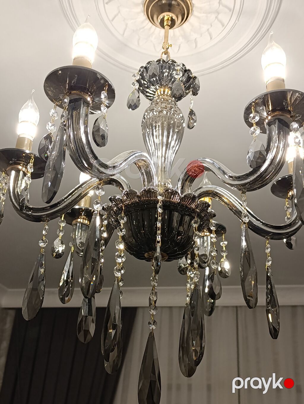 Çılçıraq, 6 lampa, Şüşə — Tavan is?qlar? v? cilc?raqlar, Bakı (5)